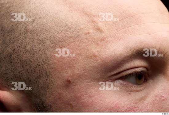 Face Man White Slim Face Skin Textures