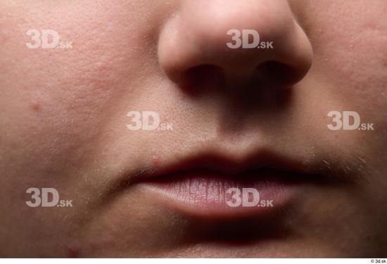 Face Woman White Chubby Face Skin Textures