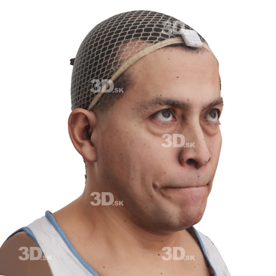 Head Man 3D Phonemes And Emotions Hispanic