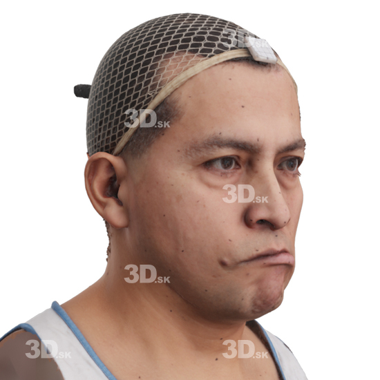 Head Man 3D Phonemes And Emotions Hispanic