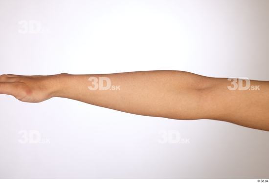 Forearm Woman Slim Studio photo references