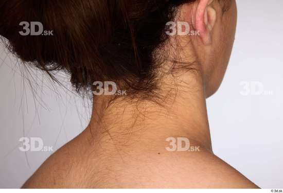 Neck Woman Nude Slim Studio photo references