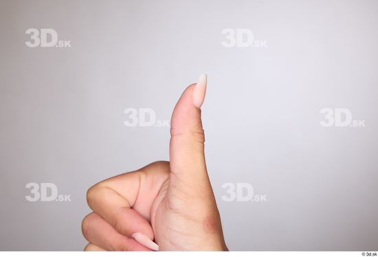 Fingers Woman Slim Studio photo references