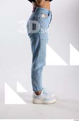Jimena  1 blue embellished jeans casual dressed flexing lace-up&hellip;
