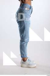 Jimena  1 blue embellished jeans casual dressed flexing lace-up&hellip;
