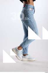 Jimena  1 blue embellished jeans casual dressed flexing lace-up&hellip;