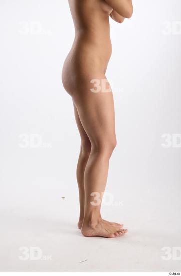 Leg Woman Nude Slim Studio photo references