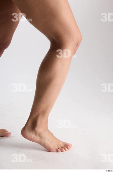 Calf Woman Nude Slim Studio photo references