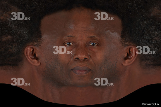 Afroamerican head premade texture