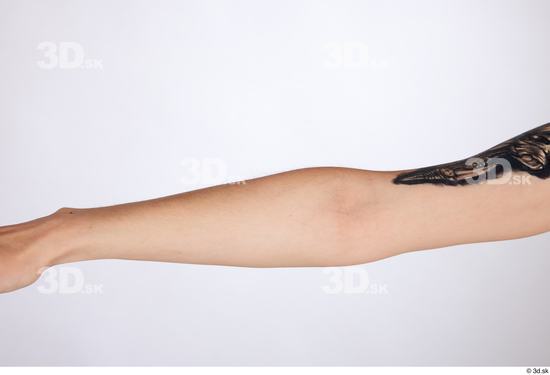 Forearm Woman White Slim Studio photo references