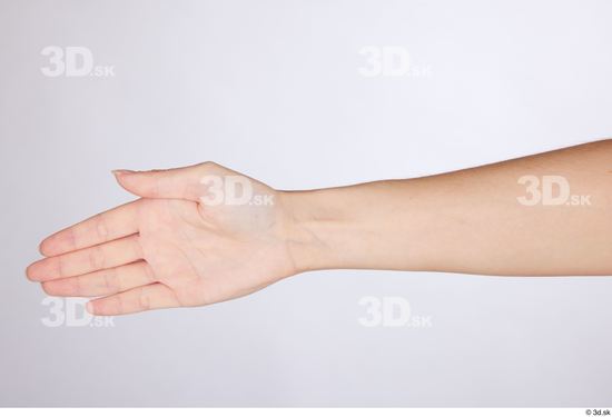 Hand Woman White Slim Studio photo references