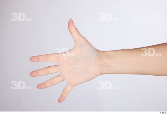 Hand Woman White Slim Studio photo references