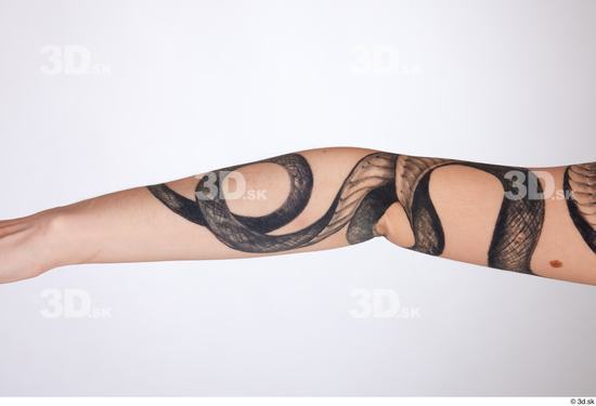 Forearm Woman White Slim Studio photo references