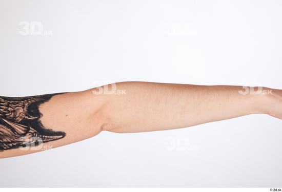 Forearm Woman White Slim Studio photo references