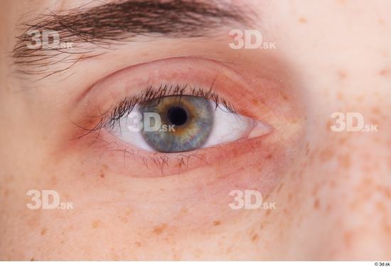 Eye Woman White Slim Studio photo references