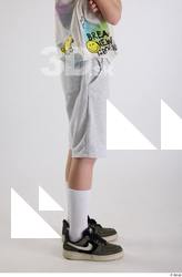 Archie  1 casual dressed flexing grey sweat shorts leg&hellip;
