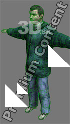 3D Model White Man