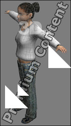 3D Model Black Woman