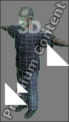 3D Model White Man