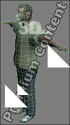 3D Model White Man