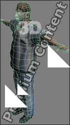 3D Model White Man # 6