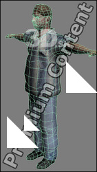 3D Model White Man # 8