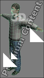 3D Model White Man # 11