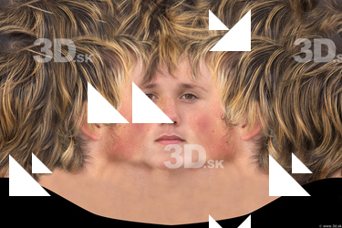 Male head texture
