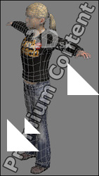 3D Model White Woman # 14