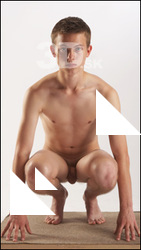Justin poses