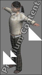 3D Model White Woman # 18