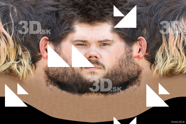 Male head texture