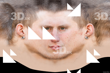 Male head texture