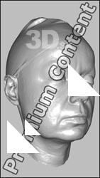 Female head 3D scan