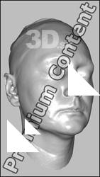 Female head 3D scan