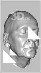 Female head 3D scan - Olga