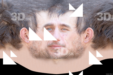 Male head texture