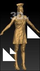 Female nurse 3D scan