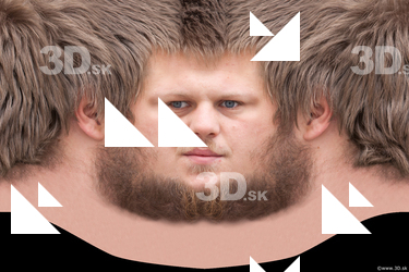Male head texture