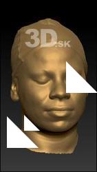 Svatava head 3D scan