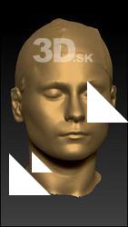 Real 3D head scan - Margie