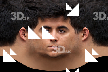 Male head texture