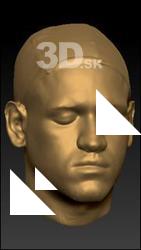Real 3D head scan - Glen