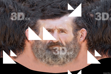 Male head texture