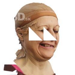 3D head scan of emotions and phonemes - Eva