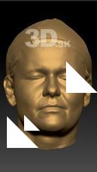 Female 3D head scan # 97