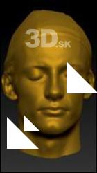Male 3D head scan # 122
