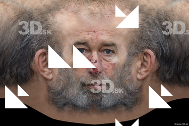 Male head texture