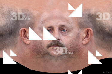 Male head texture