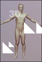 Man 3D scan of nude body 01